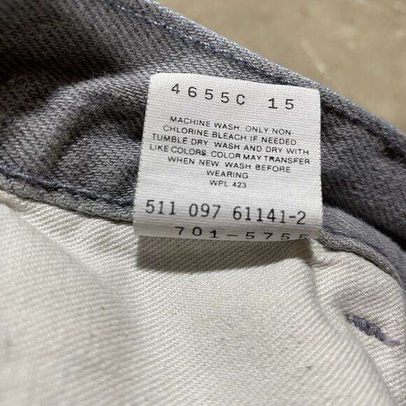 VTG Levi’s 701-5755 Student Fit Jeans Gray USA Made 80s (25x29) - Picture 7 of 10
